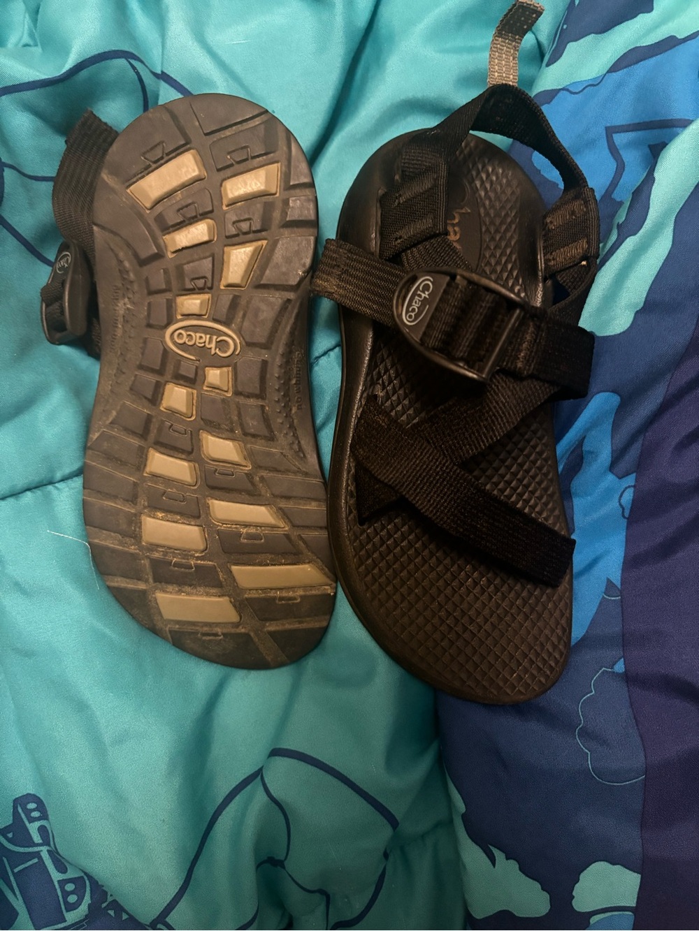 Chaco Kids Black Strappy Sport Sandals